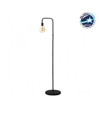 GLOBOSTAR® SNAKE 204-0053 Μοντέρνο Επιδαπέδιο Φωτιστικό με Ντουί 1 x E27 AC 220-240V IP20 - Μαύρο - Μ25 x Π25 x Υ151cm